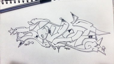 Graffiti Sketch - Photo by Evasd (2016)