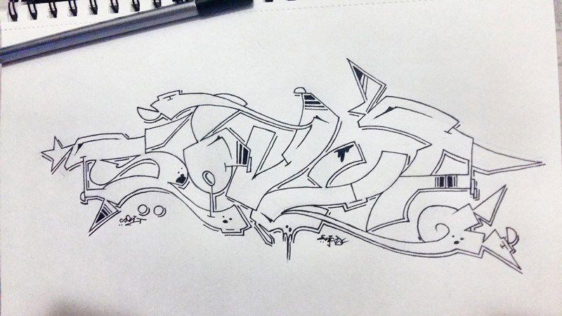 Graffiti Sketch - Photo by Evasd (2016)