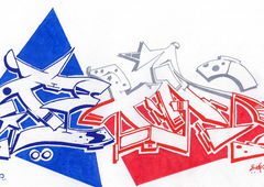 Graffiti Sketch in South Africa - Photo by Evasd - battle, texas (2015)