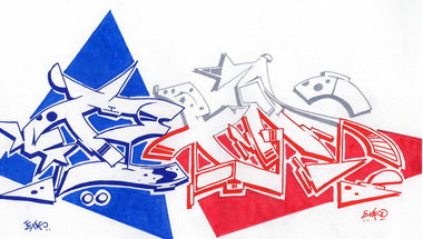 Graffiti Sketch in South Africa - Photo by Evasd - battle, texas (2015)