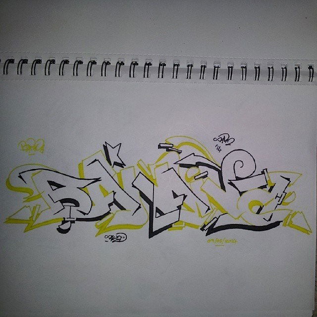 Graffiti Sketch - Photo by Evasd (2014)