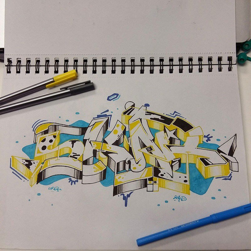 Graffiti Sketch - Photo by Evasd (2015)