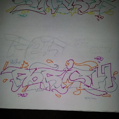 Graffiti Sketch - Photo by Evasd (2014)