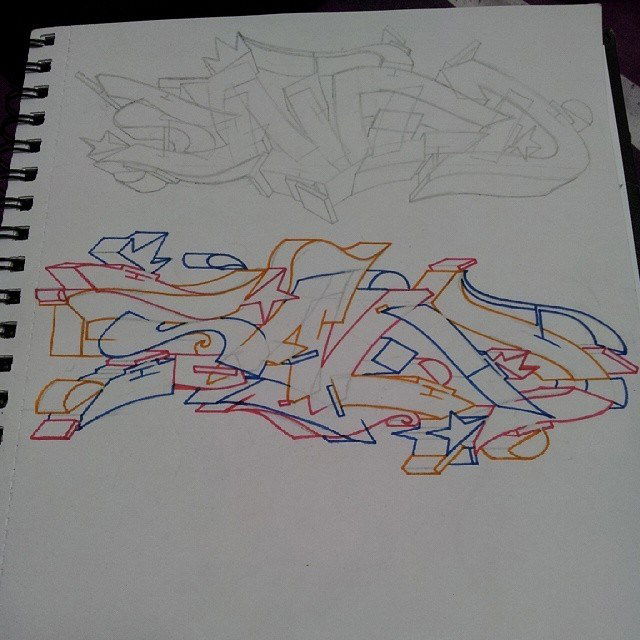 Graffiti Sketch - Photo by Evasd (2014)