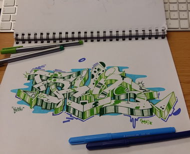 Graffiti Sketch - Photo by Evasd (2015)