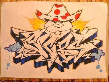 Graffiti Sketch - Photo by Evian - GCBS, Ian (2014)