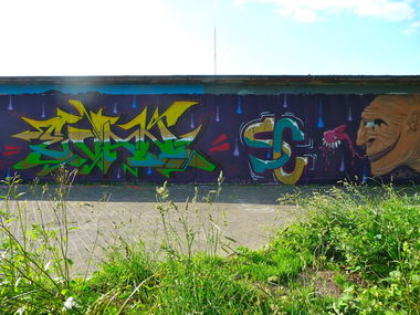 Graffiti Wall - Photo by Evian - Evan, Ian, SC (2014)