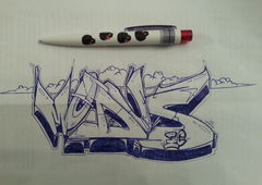 Graffiti Wall - Photo by Evian - Freehand, kuli, am