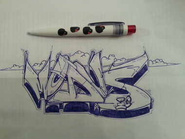Graffiti Wall - Photo by Evian - Freehand, kuli, am