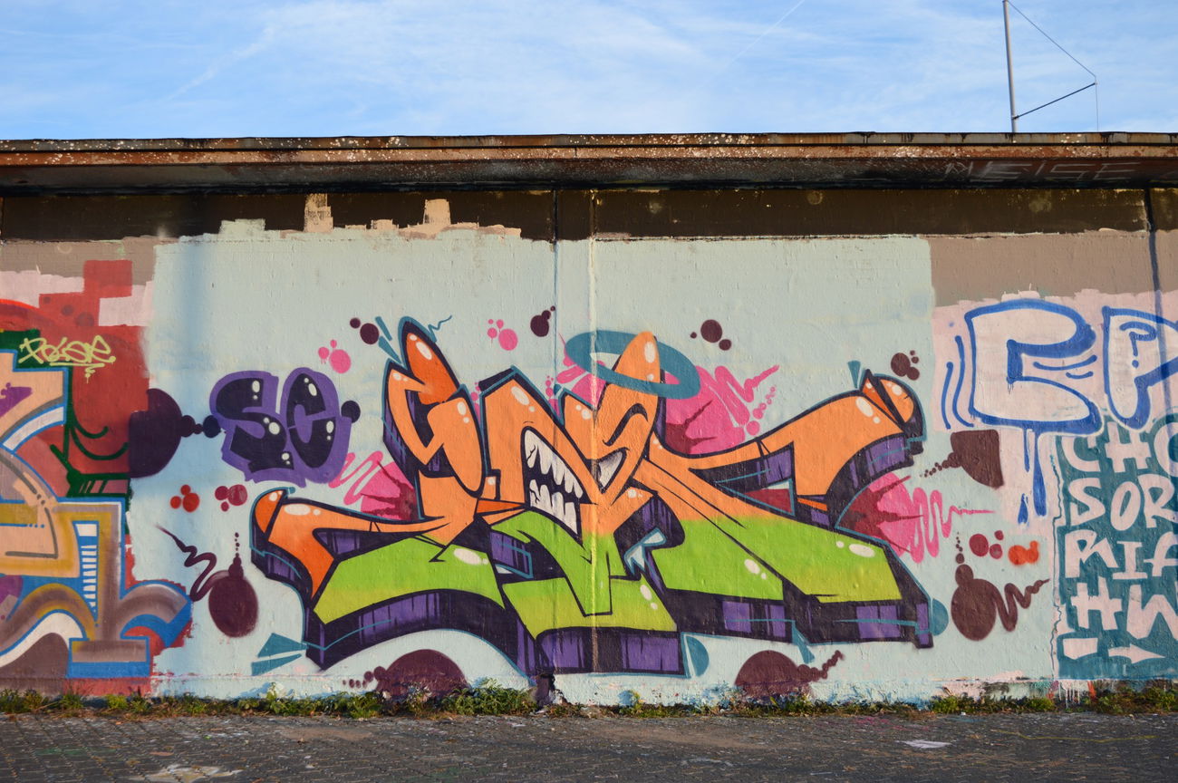 Graffiti Wall in BAD VILBEL - Photo by Evian - Ian, SC, Super (2018)