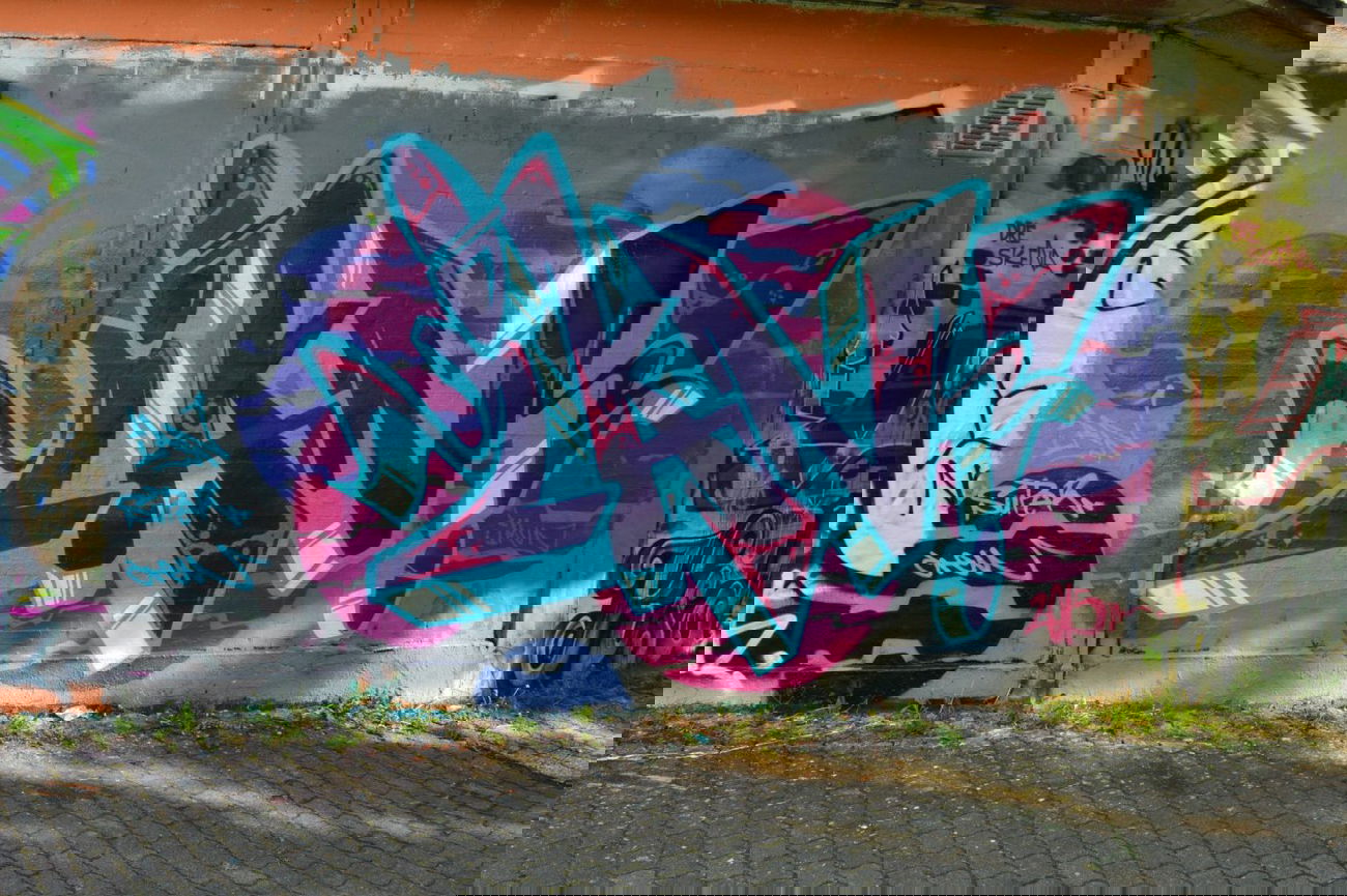 Graffiti Wall in Wetteraukreis - Photo by Evian - Ian, Super, Crew (2015)