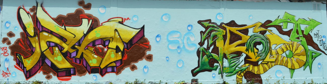 Graffiti Wall - Photo by Evian - Ian, SC, Rost (2018)