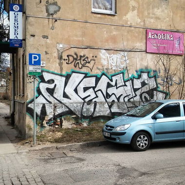 Graffiti Wall in Naugarduko G. - Photo by EvlRabid - vilnius, dtg, negz