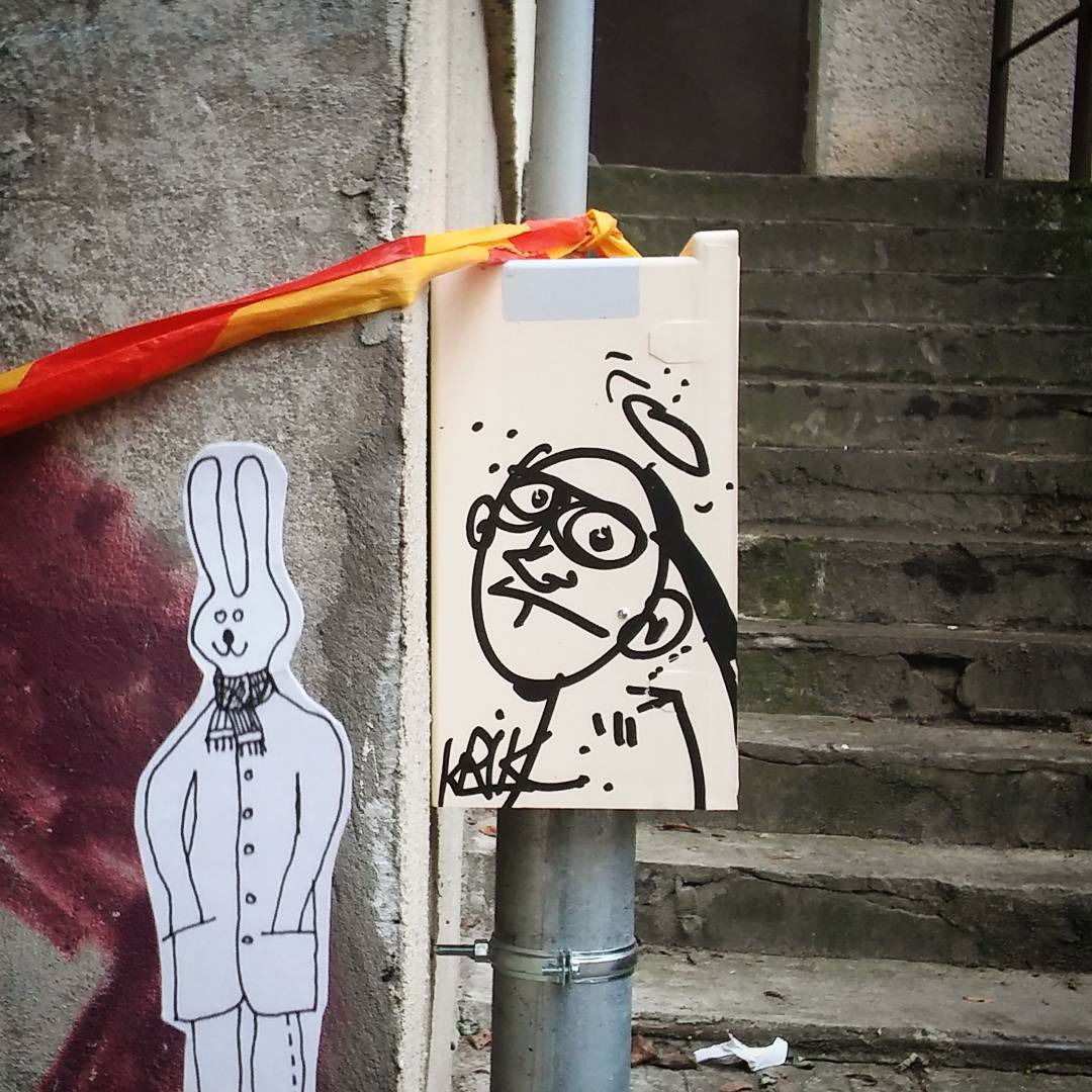 Graffiti Wall in Šv. Stepono G. - Photo by EvlRabid - vilnius, krikkong (2016)