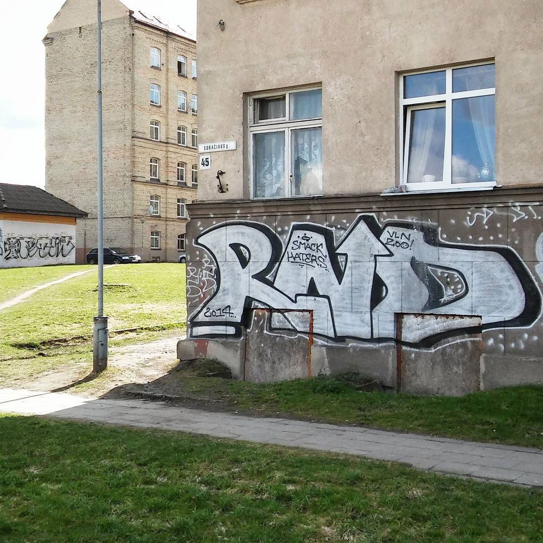 Graffiti Wall in Subačiaus G. - Photo by EvlRabid - vilnius, rnd (2014)
