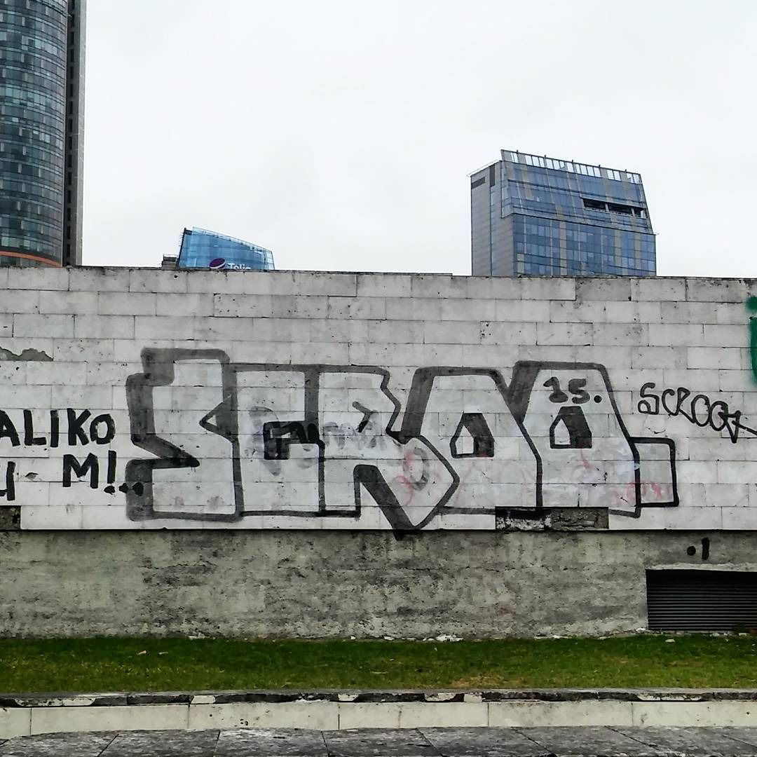 Graffiti Wall in Vilnius - Photo by EvlRabid - vilnius, scroo (2015)