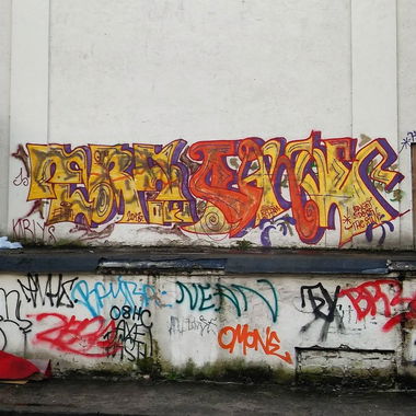 Graffiti Wall in Aguonų G. - Photo by EvlRabid - vilnius, atm, ers (2013)