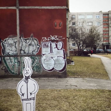 Graffiti Wall in Karoliniškės - Photo by EvlRabid - vilnius, karoliniskes, uglybrothers (2014)