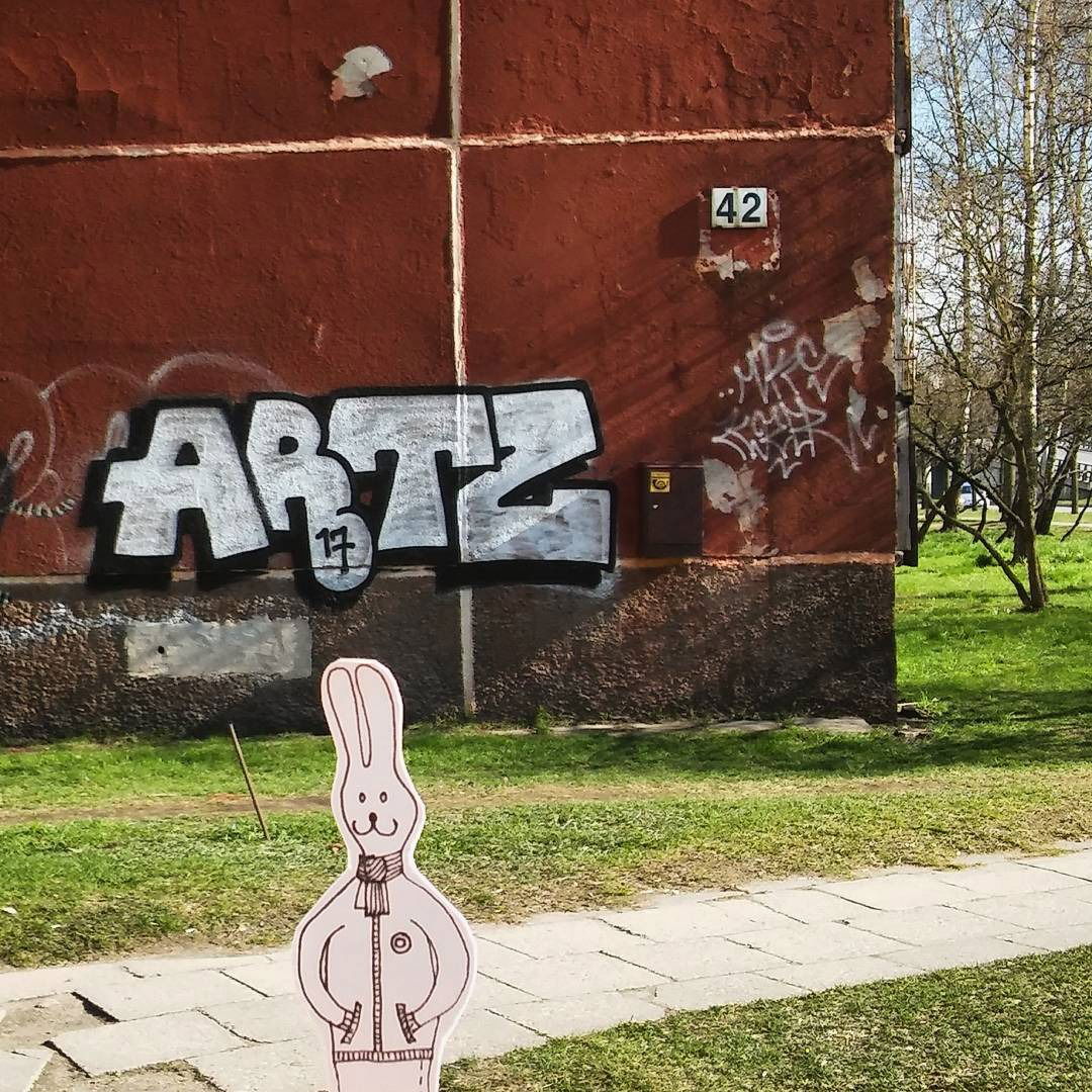 Graffiti Wall in Karoliniškės - Photo by EvlRabid - vilnius, karoliniskes, artz (2017)