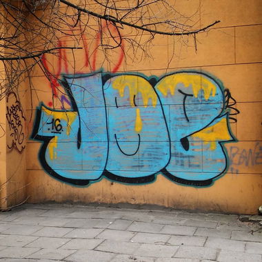Graffiti Wall in Naugarduko G - Photo by EvlRabid - vilnius, joe (2016)