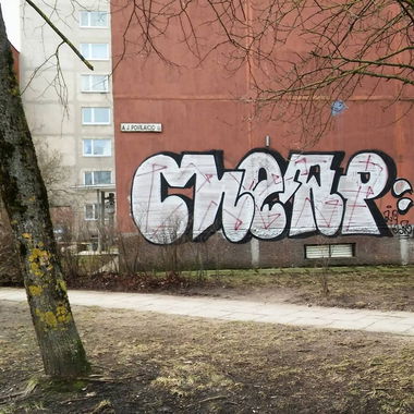 Graffiti Wall in Karoliniškės - Photo by EvlRabid - vilnius, cheap