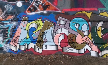 Graffiti Wall in Prague - Photo by Exist333