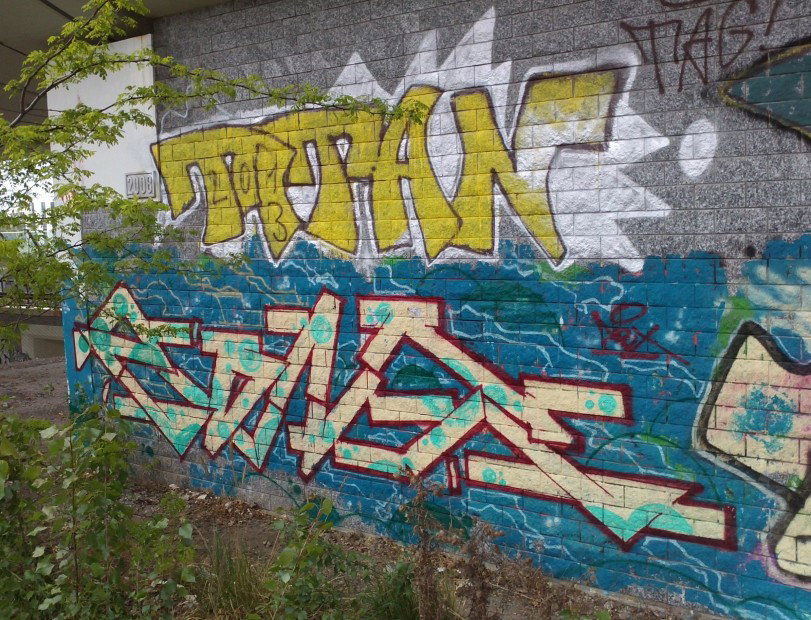 Graffiti Bombing in Prague - Photo by Exist333 - Aone, ABX, Train