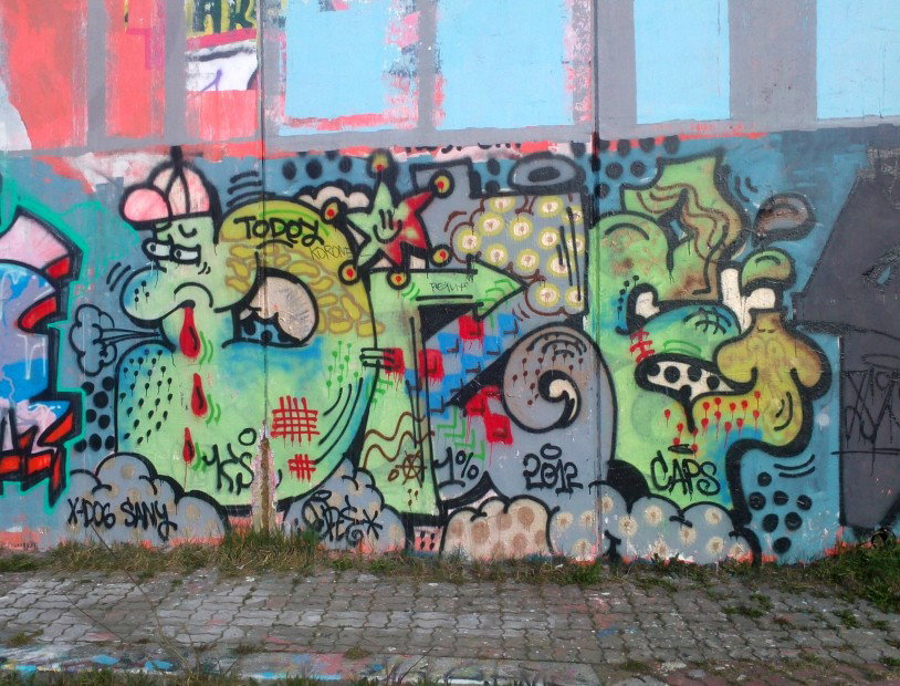 Graffiti Wall in Prague - Photo by Exist333 - Dize, KSC, CAP
