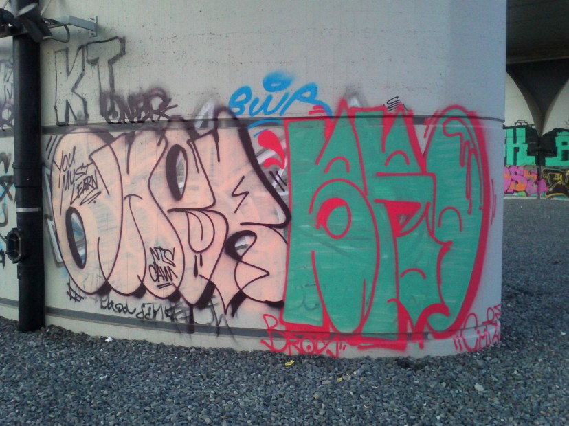 Graffiti Bombing in Prague - Photo by Exist333 - Oner, Bro, NTS