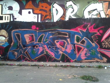 Graffiti Wall in Prague - Photo by Exist333 - Bior