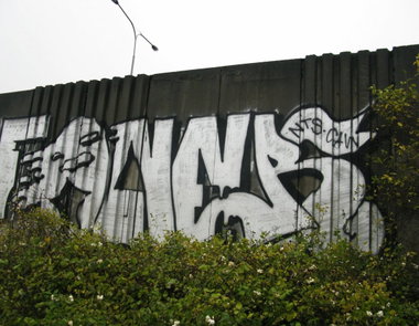 Graffiti Bombing in Prague - Photo by Exist333 - Oner, NTS