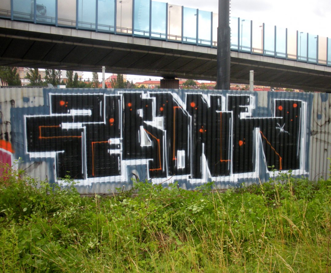 Graffiti Bombing in Prague - Photo by Exist333 - ZebOne, TOP