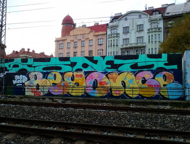 Graffiti Bombing in Prague - Photo by Exist333 - Beyonce
