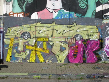 Graffiti Wall in Prague - Photo by Exist333 - Tron