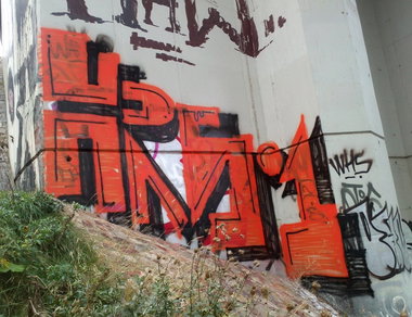 Graffiti Bombing in Prague - Photo by Exist333 - HRS1