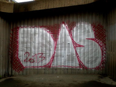 Graffiti Bombing in Prague - Photo by Exist333 - DAS, crew