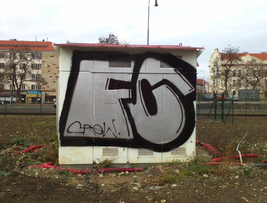 Graffiti Bombing in Prague - Photo by Exist333 - FC, crew