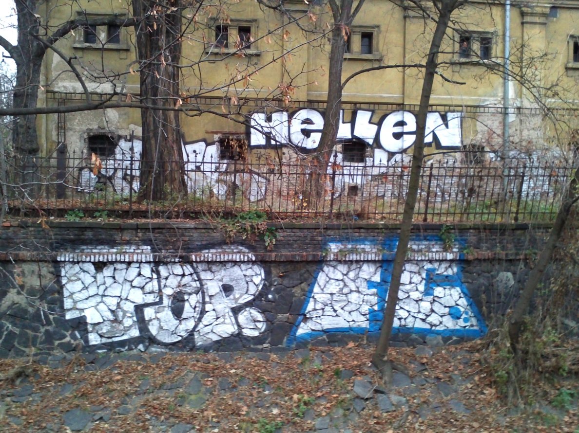 Graffiti Bombing in Prague - Photo by Exist333
