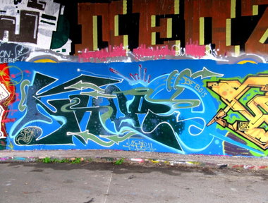 Graffiti Wall in Prague - Photo by Exist333 - Khepy, BE