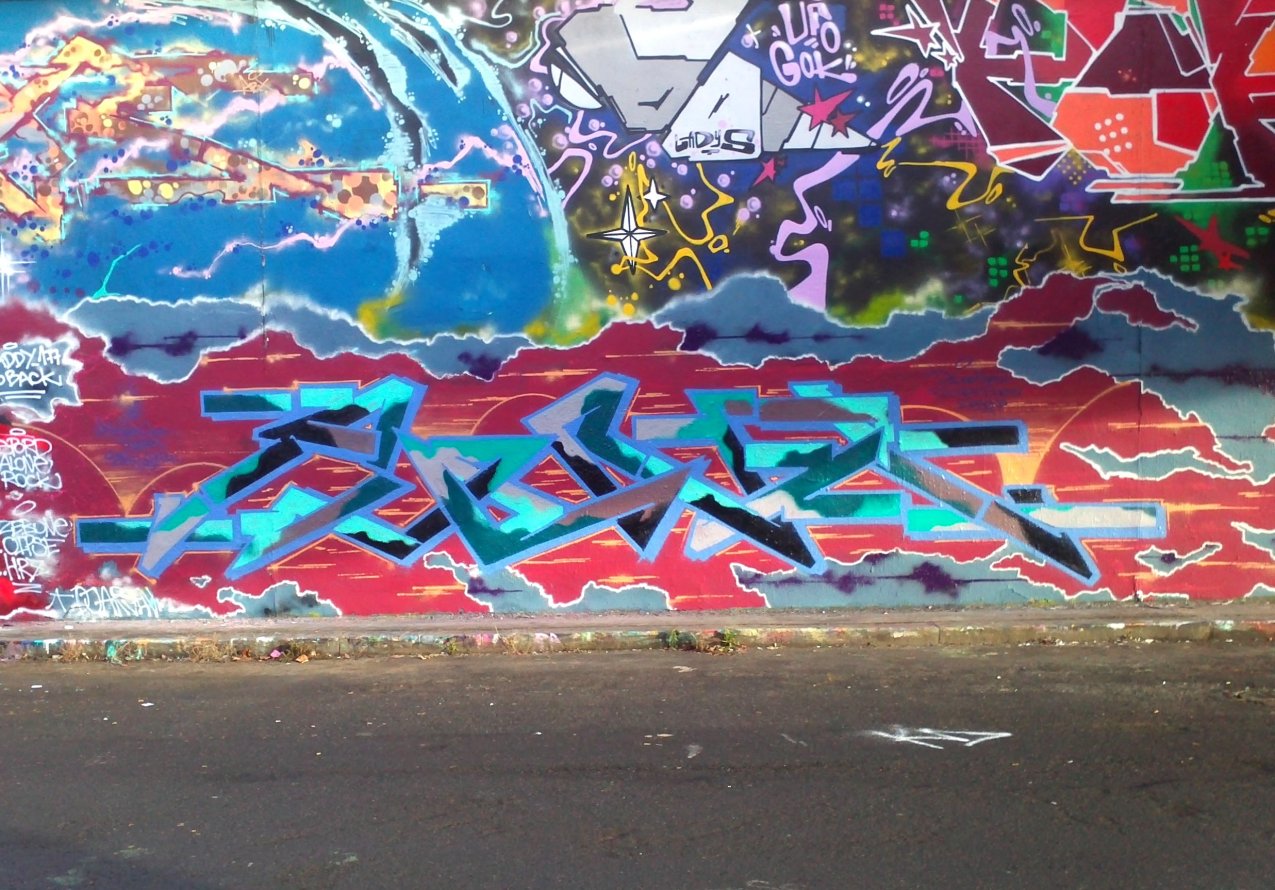 Graffiti Wall in Prague - Photo by Exist333 - Aone