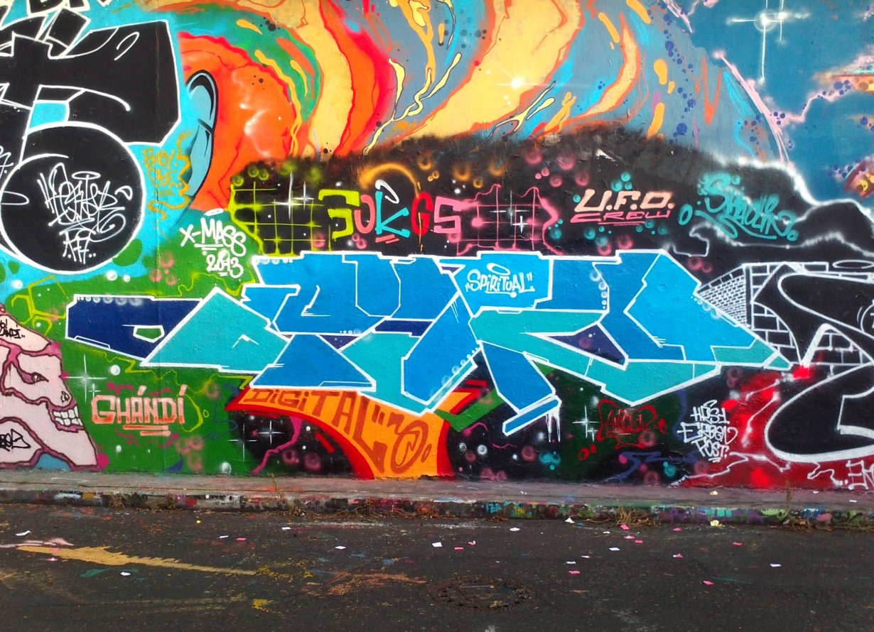 Graffiti Wall in Prague - Photo by Exist333 - Spord, GOK
