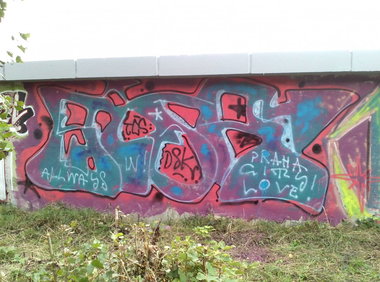 Graffiti Bombing in Prague - Photo by Exist333 - Always, in