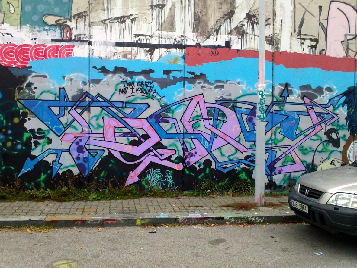 Graffiti Wall in Prague - Photo by Exist333 - Todey