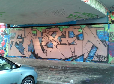 Graffiti Wall in Prague - Photo by Exist333 - Erben