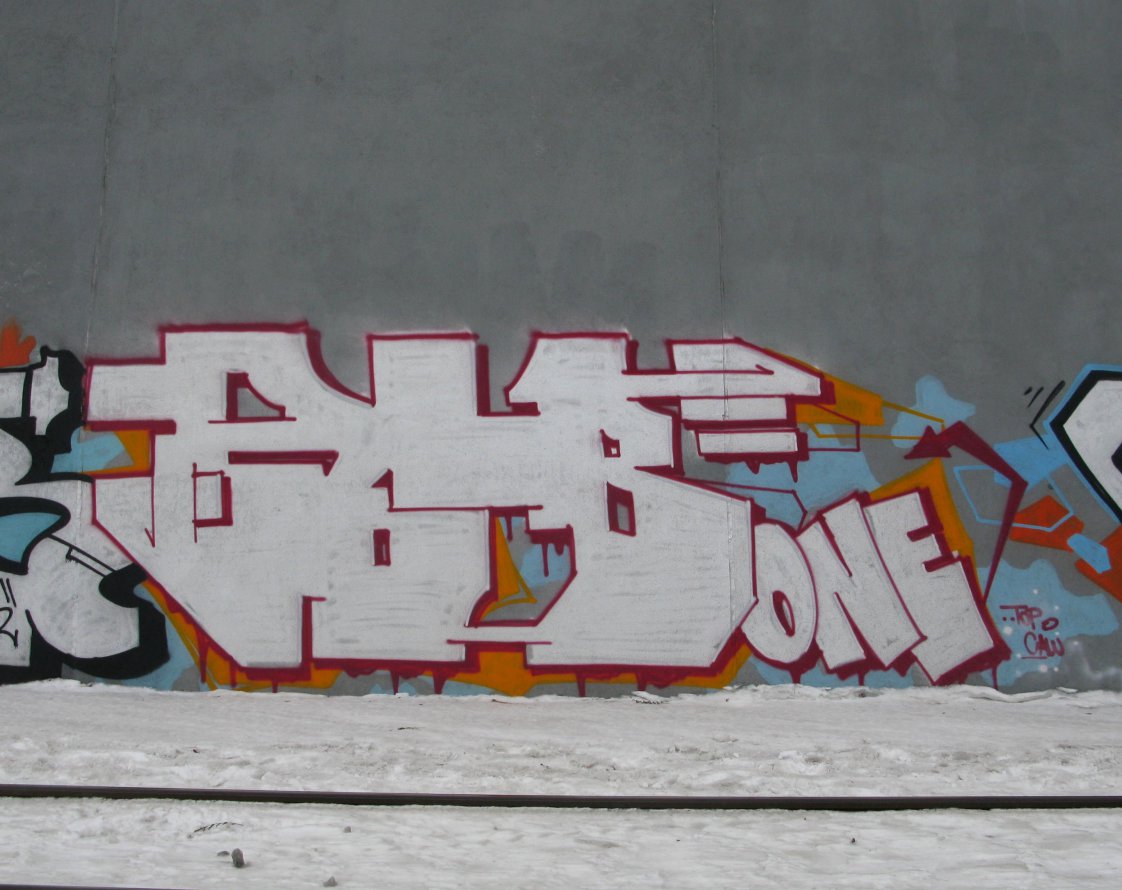 Graffiti Bombing in Prague - Photo by Exist333 - ZebOne