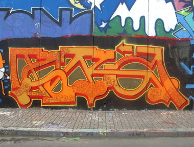 Graffiti Wall in Prague - Photo by Exist333 - Kong