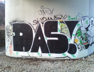 Graffiti Bombing in Prague - Photo by Exist333