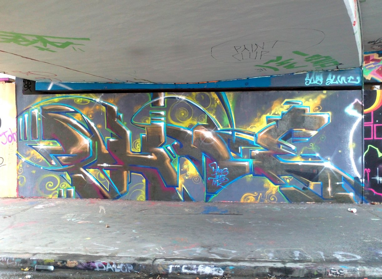 Graffiti Wall in Prague - Photo by Exist333 - Phoe