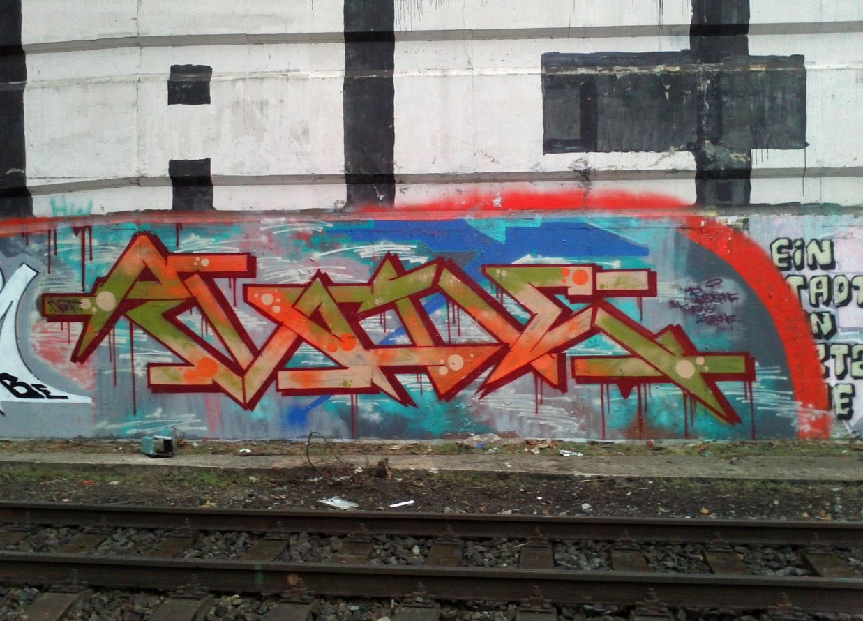 Graffiti Bombing in Prague - Photo by Exist333 - Aone