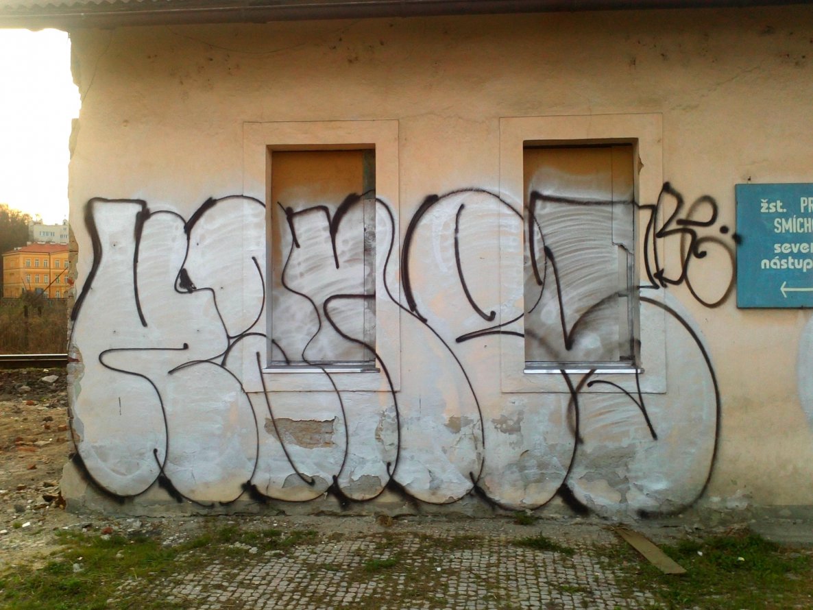 Graffiti Bombing in Prague - Photo by Exist333